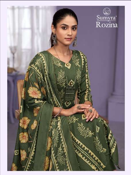 RADHIKA FASHION ROZINA 27001 TO 27004 SERIES PURE PASHMINA PRINTED PAKISTANI DRESSES-00011