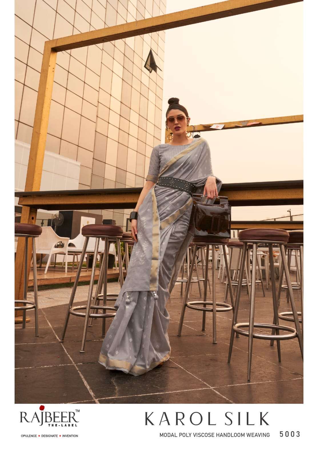 RAJBEER KAROL SILK 5003 TO 5007 SERIES PURE SILK VISCOSE SAREES-00178