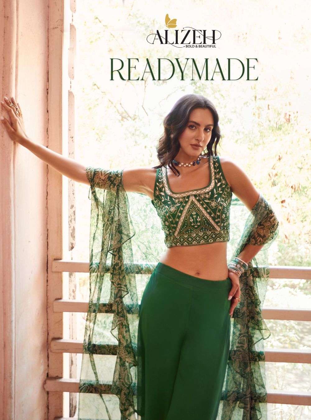 READYMADE VOL-01 BY ALIZEH 5001 TO 5008 SERIES PURE GEORGETTE EMBROIDERY CASUALS-00001