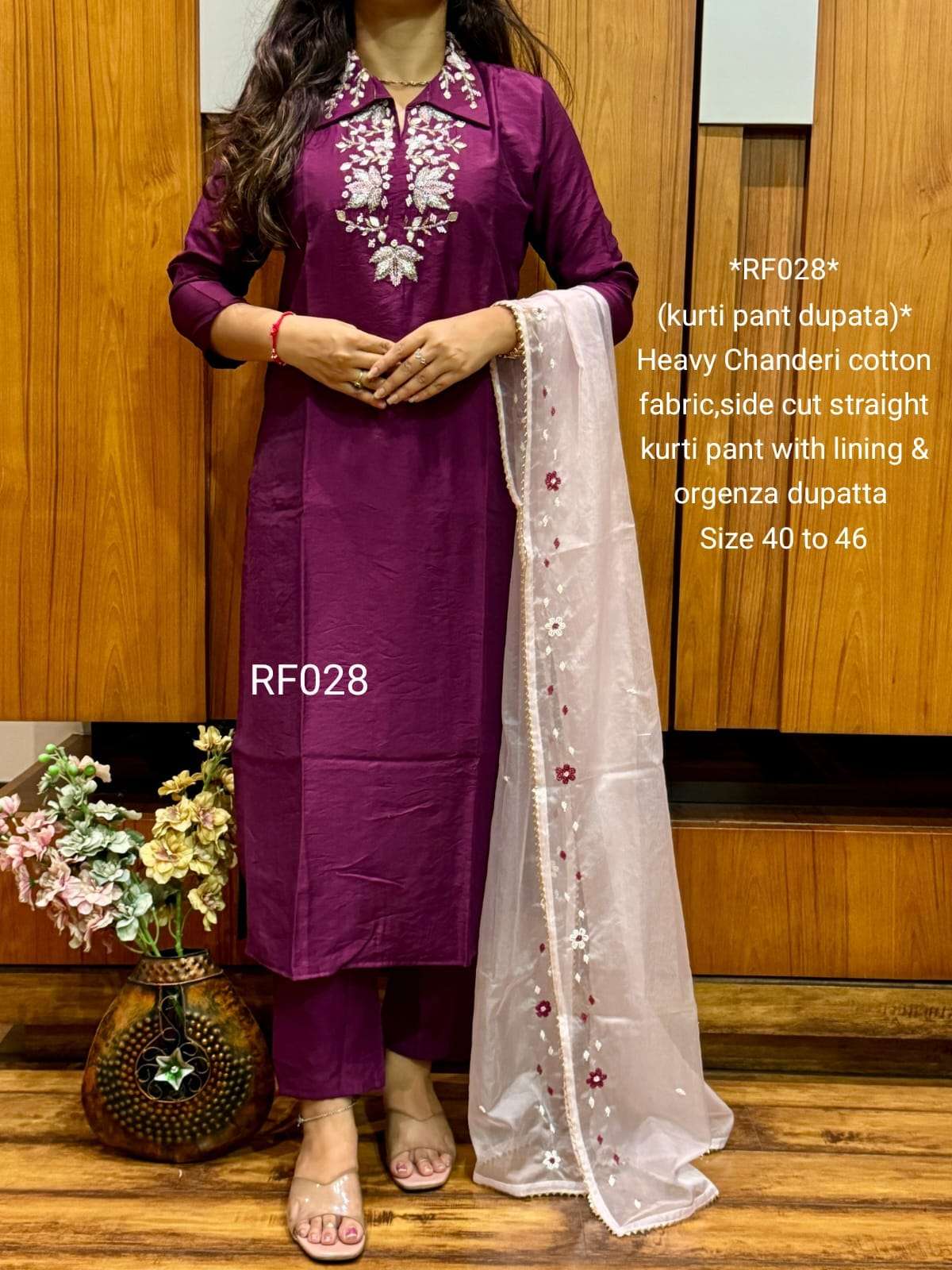 RF028 BY ASLIWHOLESALE DESIGNER PURE COTTON EMBROIDERY DRESSES-00249
