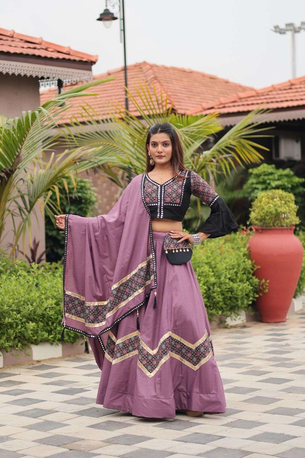 RM-133 BY ASLIWHOLESALE DESIGNER PURE COTTON EMBROIDERY LEHENGAS-00236