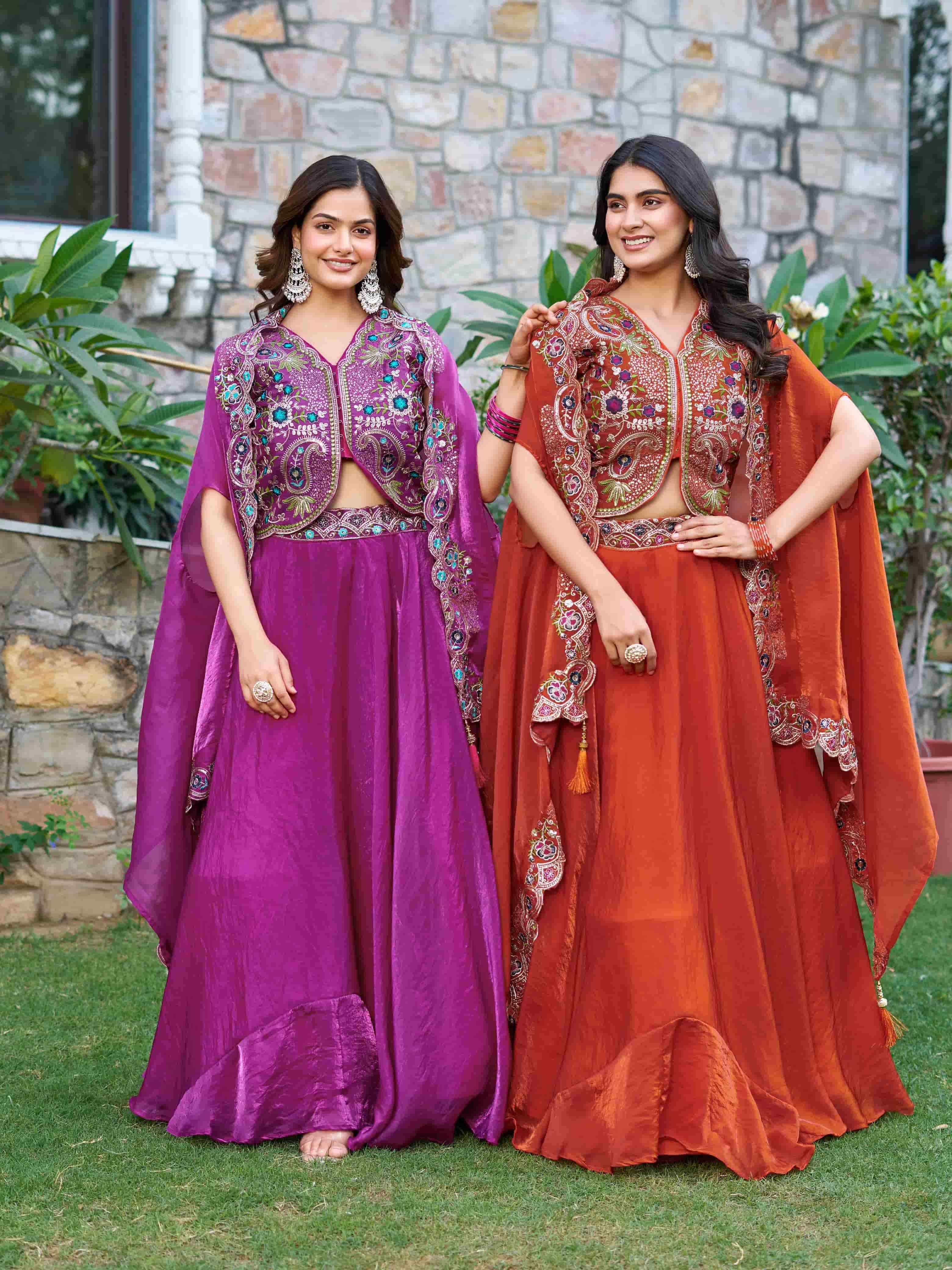 RM-141 BY ASLIWHOLESALE DESIGNER PURE FENDY SILK EMBROIDERY LEHENGAS-00236
