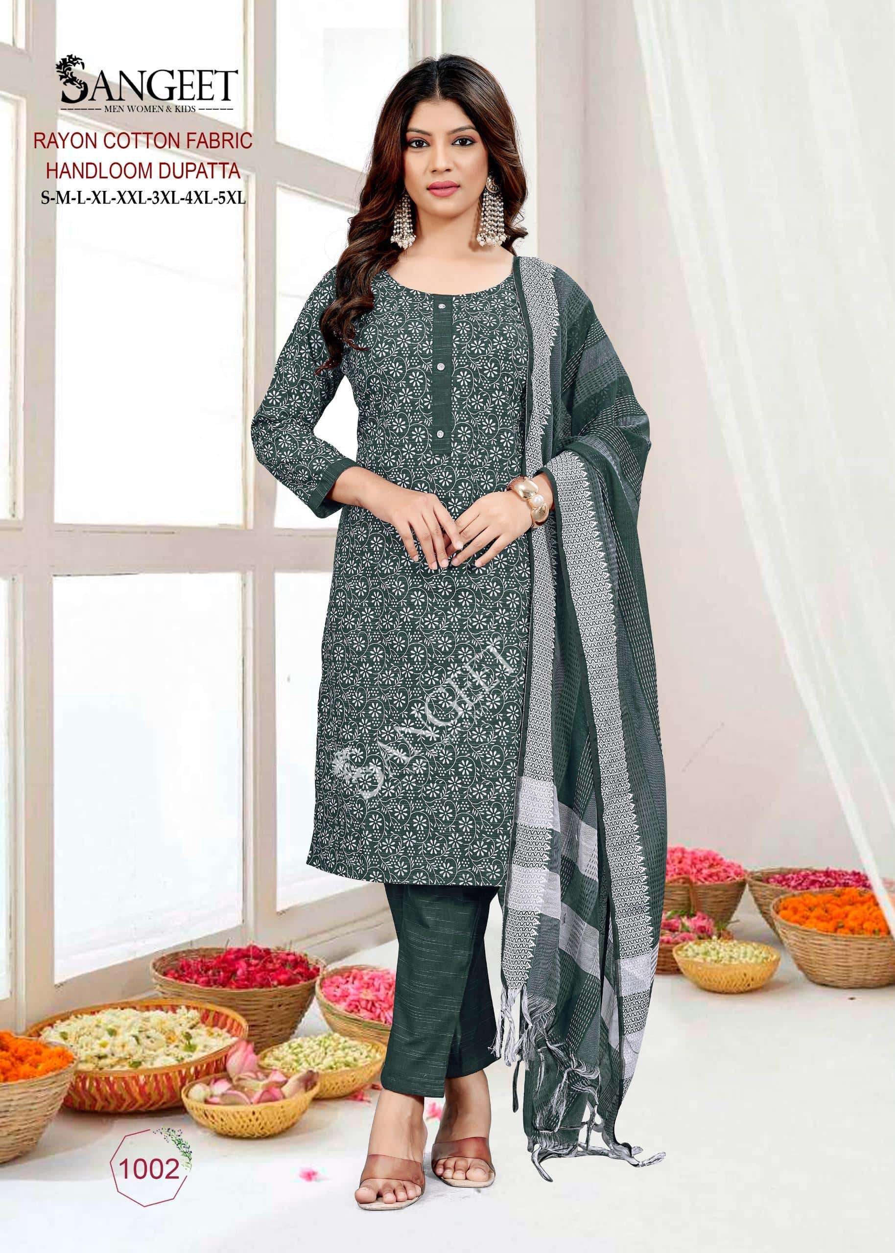 SANGEET RABDI FRY-1 PURE COTTON EMBROIDERY DRESSES-00305