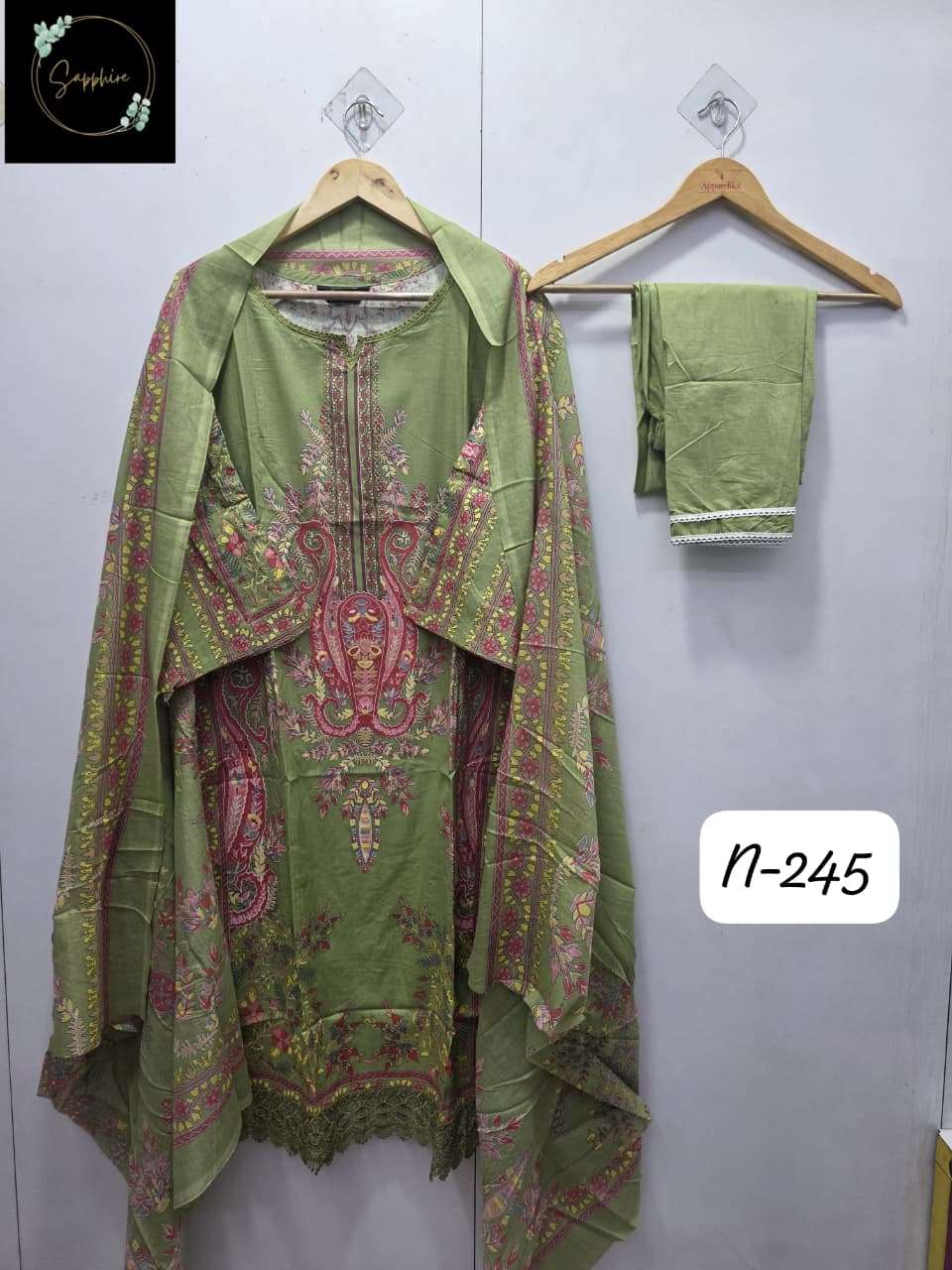 SAPPHIRE AGHA NOORAIN-245 PURE LAWN PRINTED DRESSES-00272