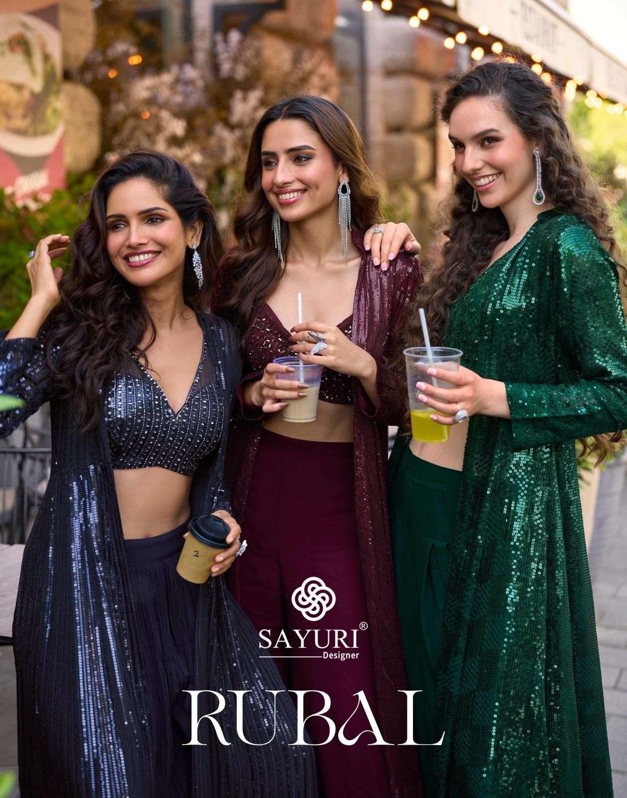 SAYURI RUBAL 5850 TO 5853 SERIES PURE GEORGETTE EMBROIDERY PAKISTANI DRESSES-00028