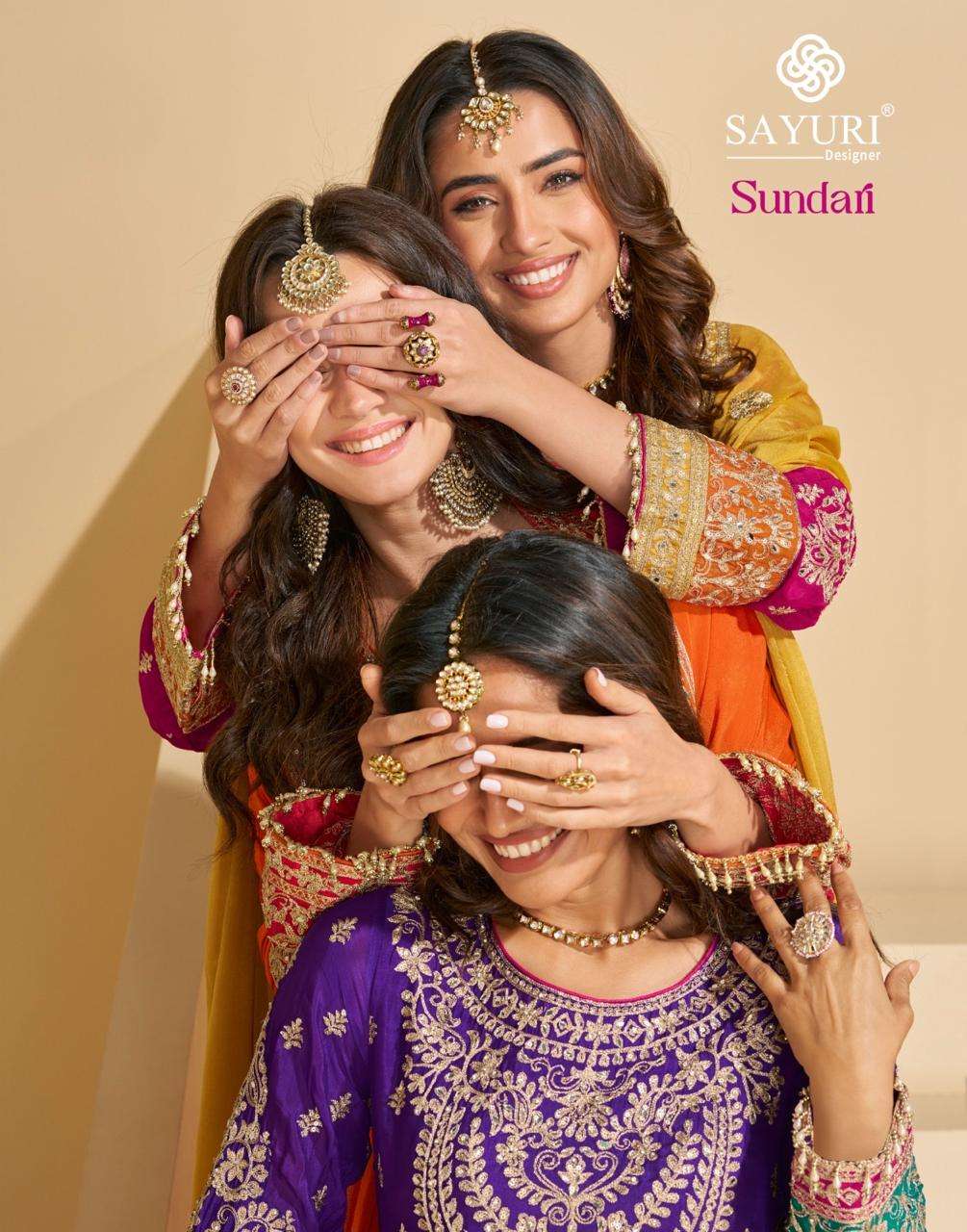 SAYURI SUNDARI 10016 TO 10020 SERIES PURE CHINON SILK DRESSES-00150