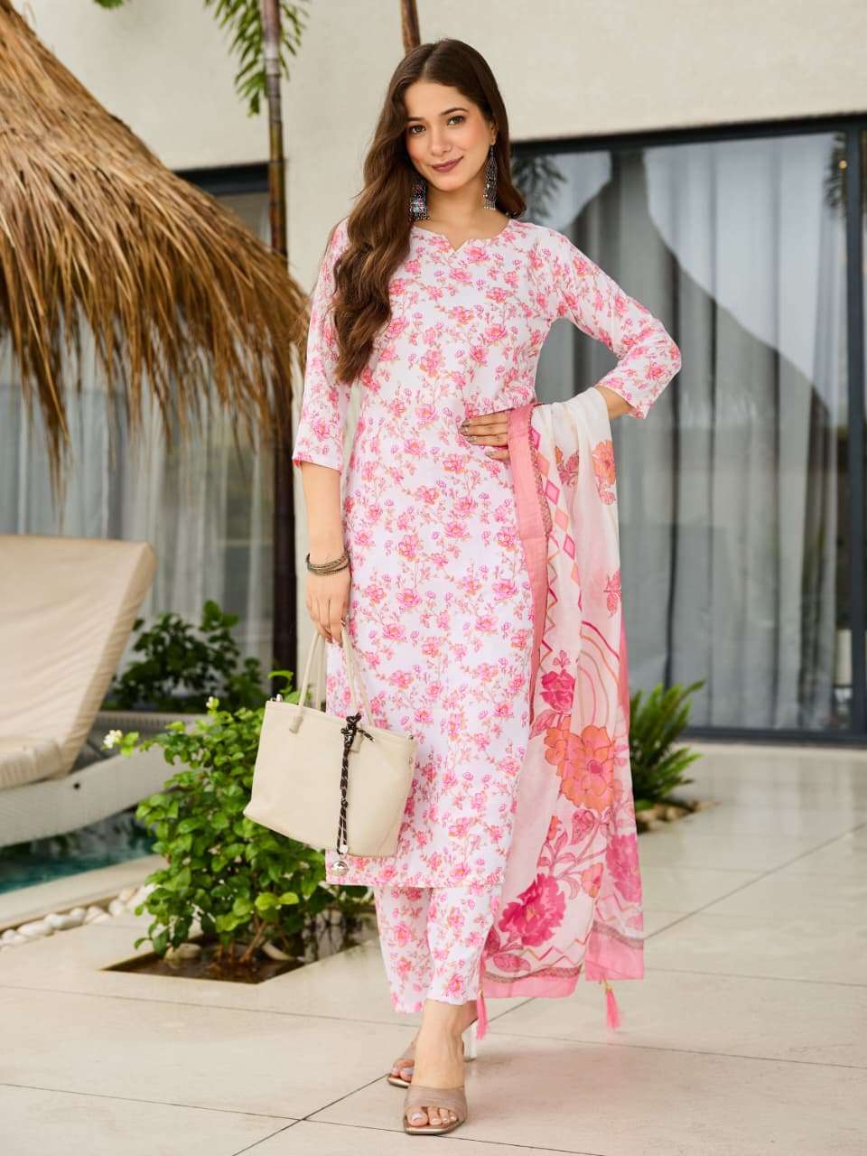 SC641 BY ASLIWHOLESALE DESIGNER PURE COTTON PRINTED DRESSES-00264