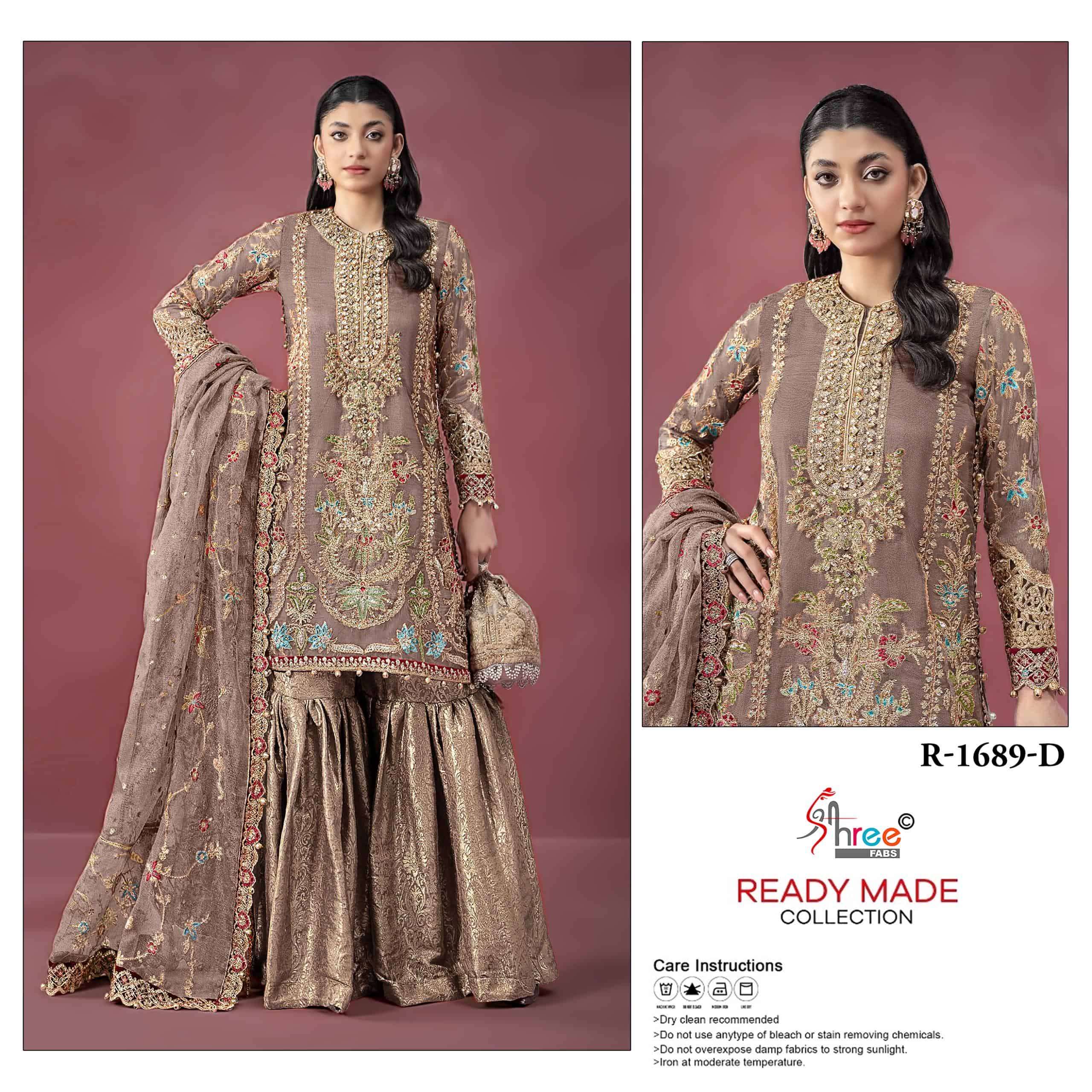 SHREE FAB R-1689 PURE VISCOSE EMBROIDERY PAKISTANI DRESSES-00011