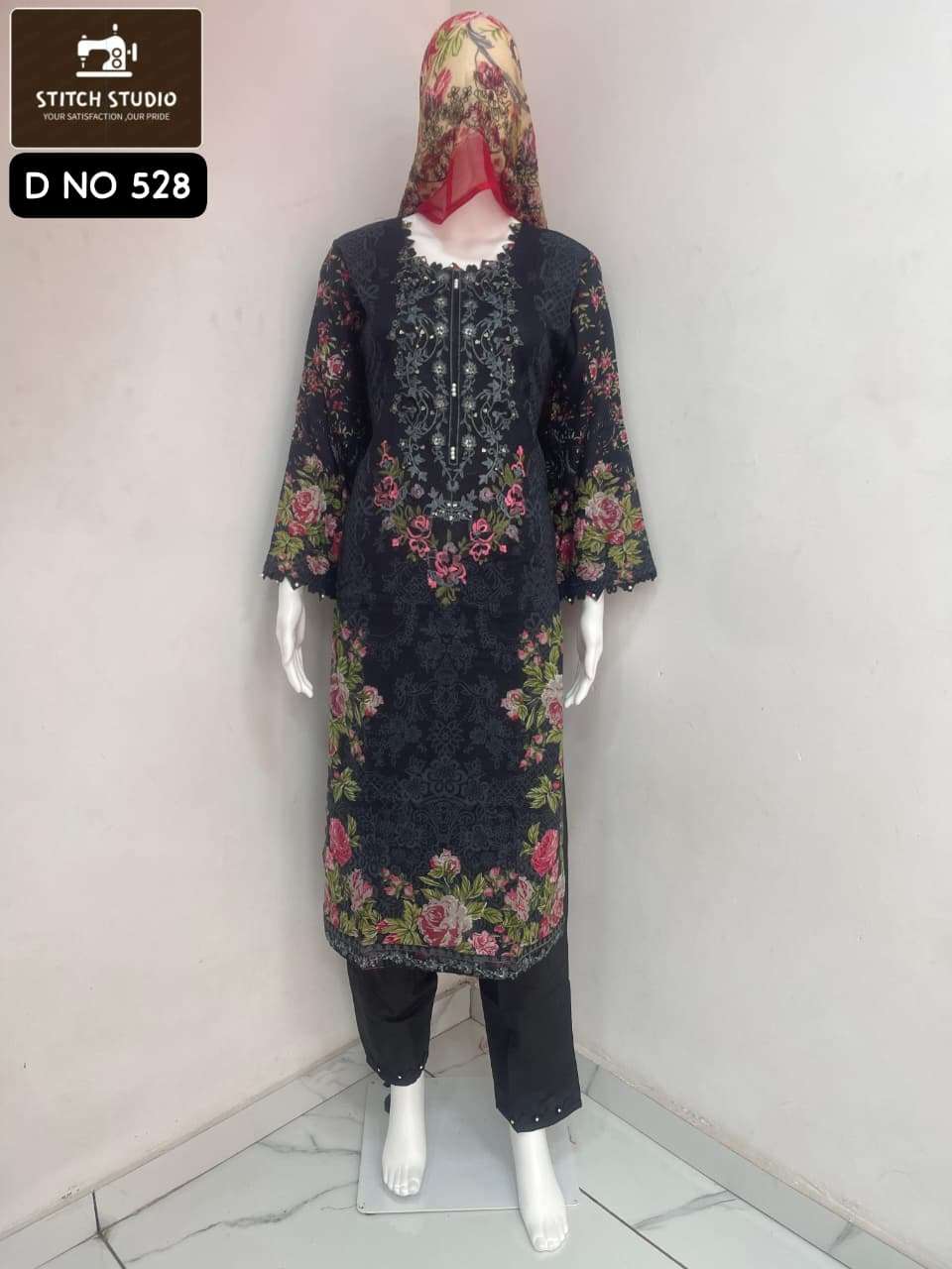 STITCH STUDIO DN-528 & 529 SERIES PURE COTTON EMBROIDERY DRESSES-00400