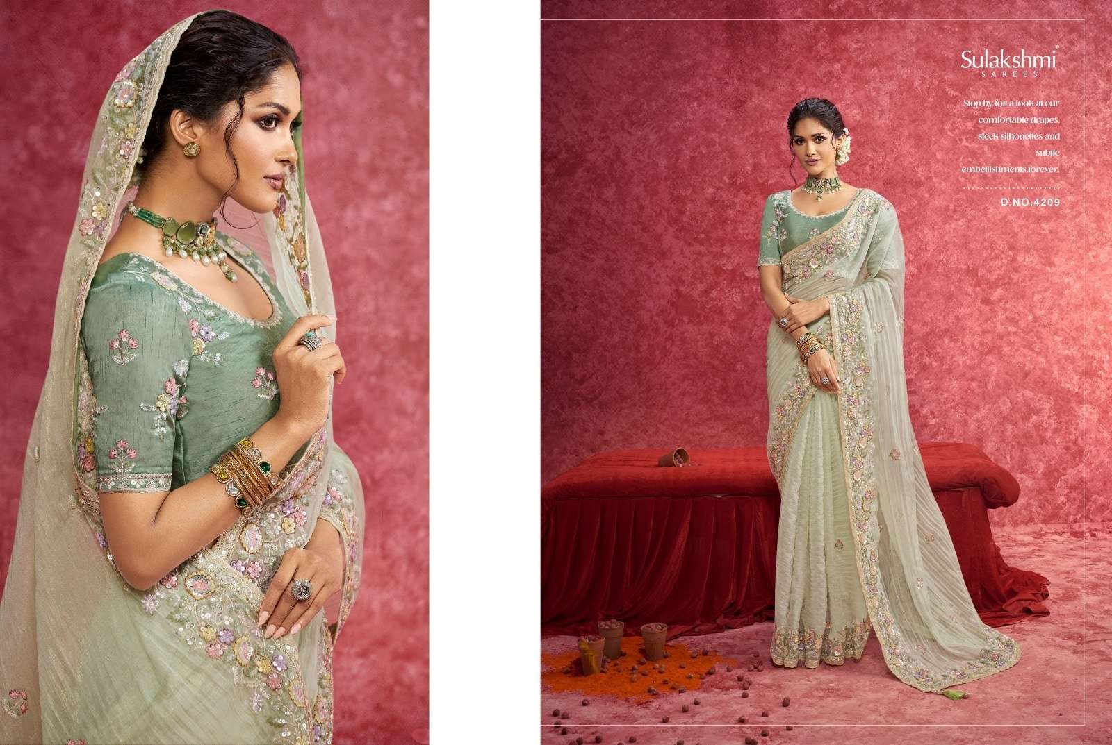 SULAKSHMI AMBIKA 4201 TO 4209 SERIES PURE FANCY SILK SAREES-00137