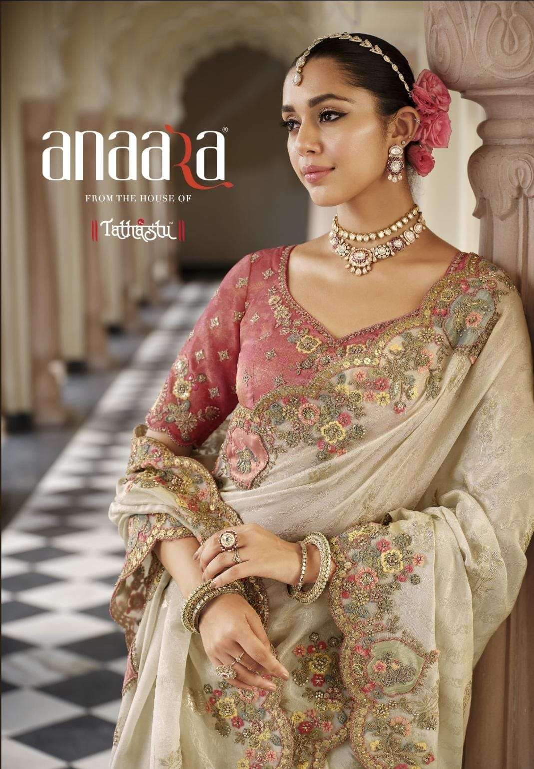 TATHASTU ANAARA 7801 TO 7812 SERIES PURE VISCOSE JACQUARD SAREES-00137