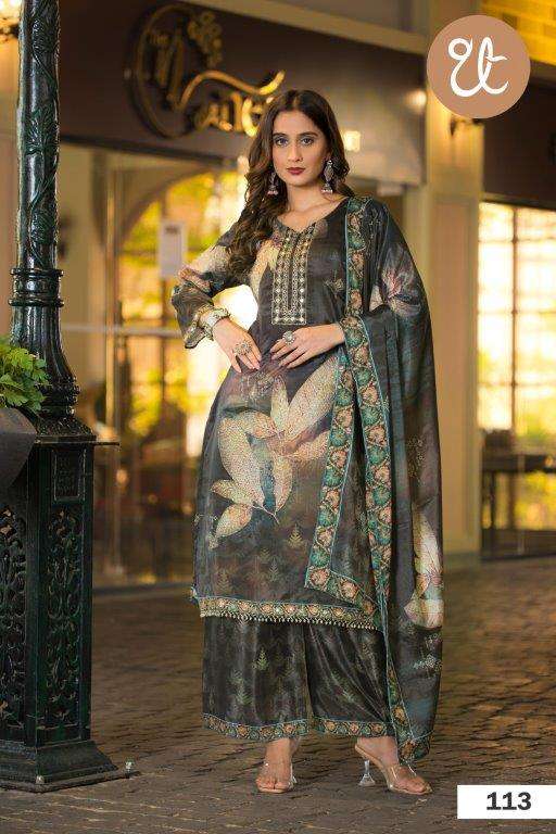 THREAD THEILL 113 TO 116 SERIES PURE CHINON PRINTED DRESSES-00269
