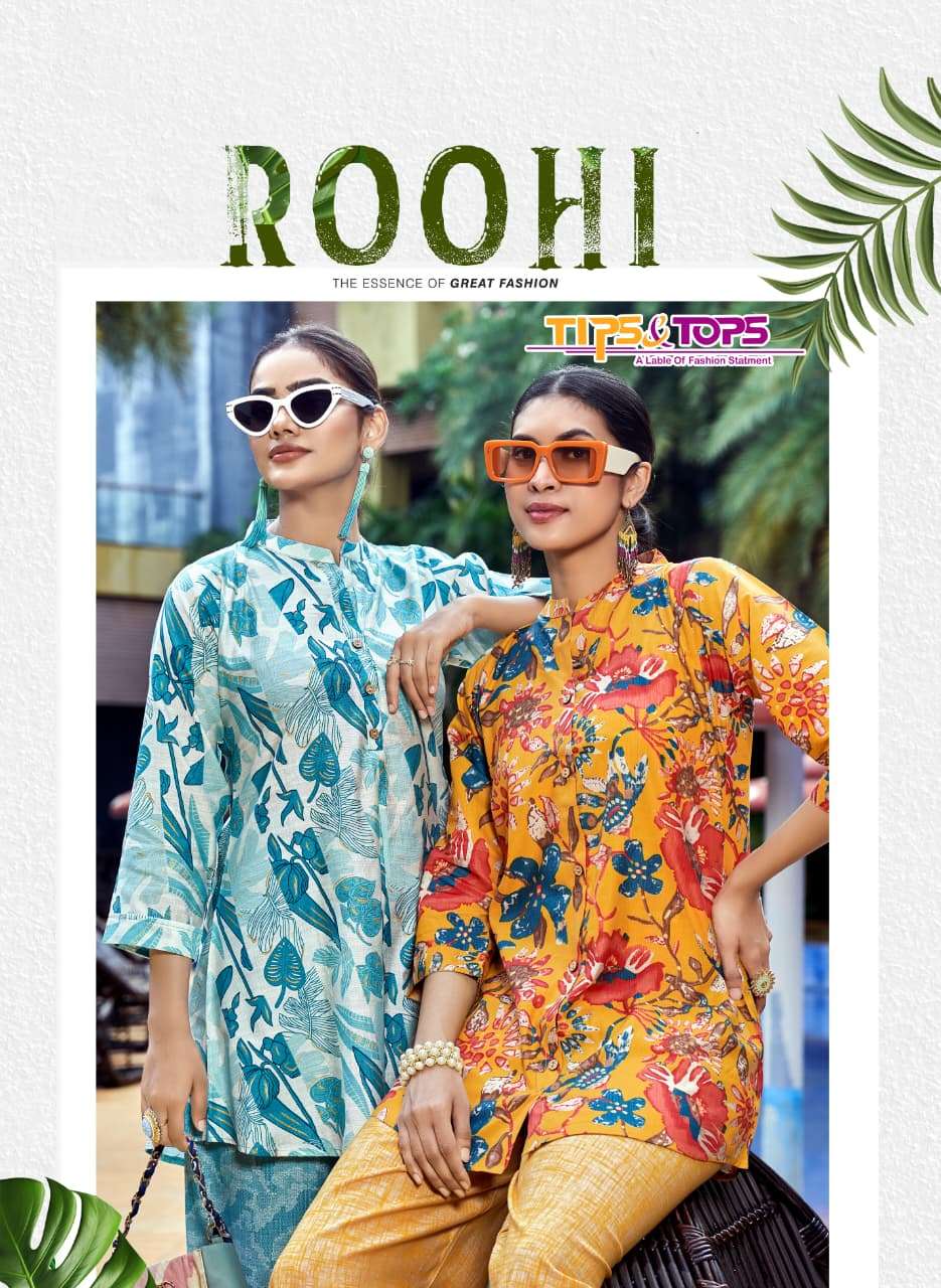 TIPS AND TOPS ROOHI 1001 TO 1006 SERIES PURE VERTICAN CO-ORD SET-00140