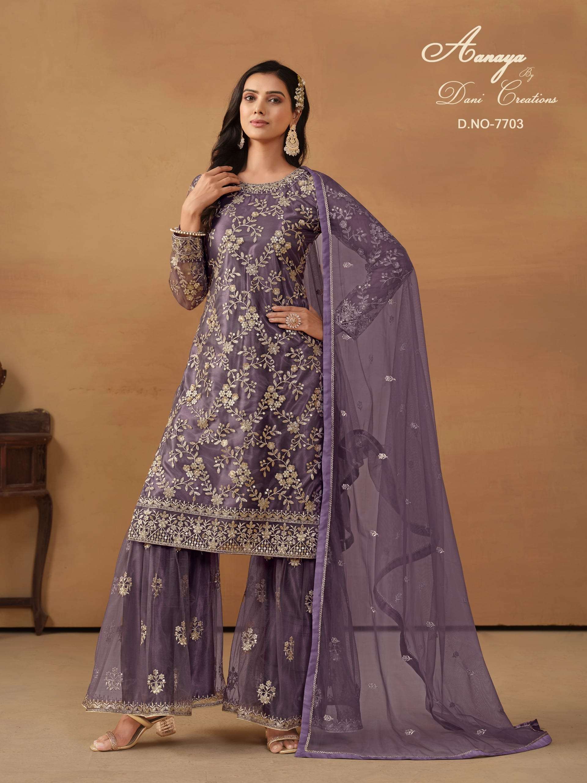 TWISHA AANAYA VOL-177 PURE NET EMBROIDERY PAKISTANI DRESSES-00274