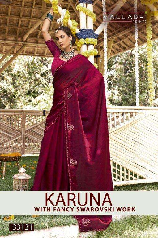 VALLABHI PRINTS KARUNA 33131 TO 33135 SERIES PURE FANCY PRINTED SAREES-00307