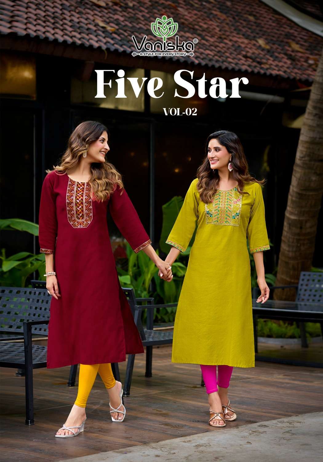 VANISHKA FIVE STAR VOL-02 2001 TO 2008 SERIES PURE SILK KURTIS-00014