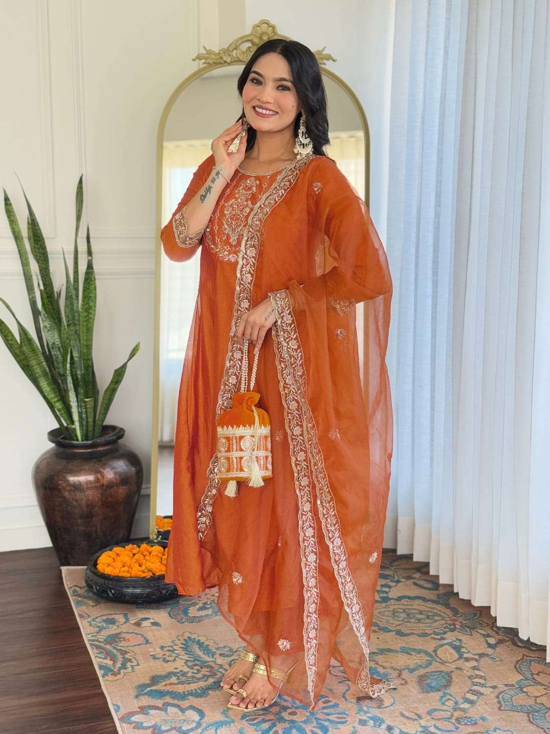 VEDIKA BY ASLIWHOLESALE DESIGNER PURE VICHITRA SILK EMBROIDERY DRESSES-00264