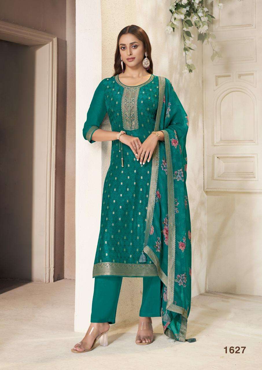 VINAY FASHION 1627 SERIES PURE DOLA SILK EMBROIDERY DRESSES-00069