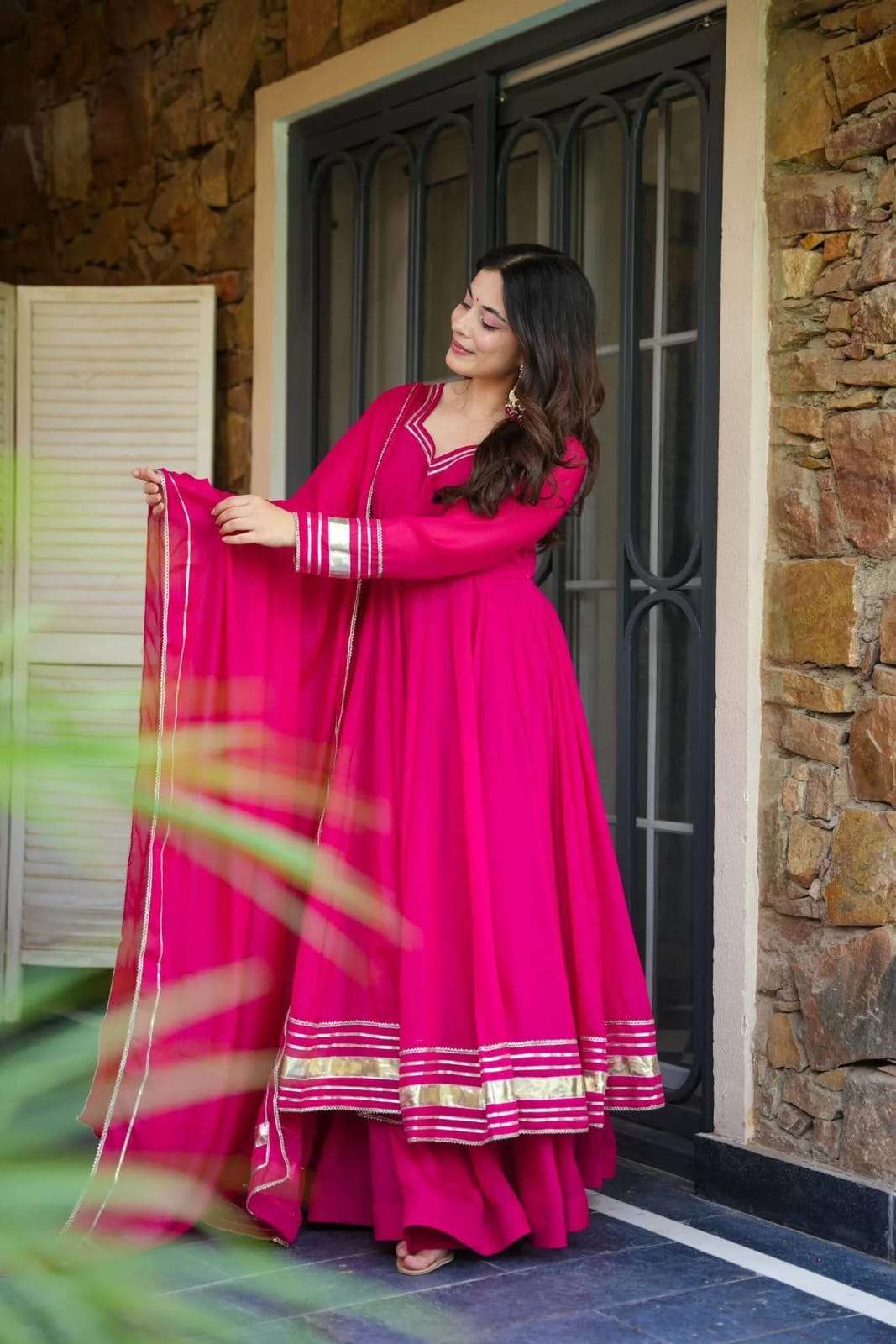 VISHAKHA BY ASLIWHOLESALE DESIGNER PURE GEORGETTE EMBROIDERY DRESSES-00264