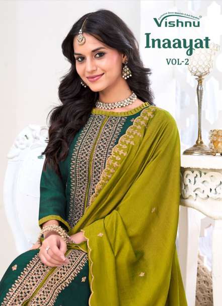 VISHNU INAAYAT VOL-02 36001 TO 36012 SERIES PURE SILK DRESSES-00011