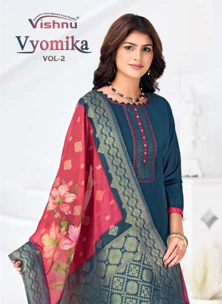 VISHNU VYOMIKA VOL-02 53001 TO 53012 SERIES PURE SILK DRESSES-00011