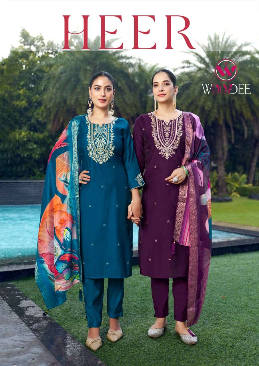 WOODEE HEER 1001 TO 1006 SERIES PURE VISCOSE DRESSES-00140