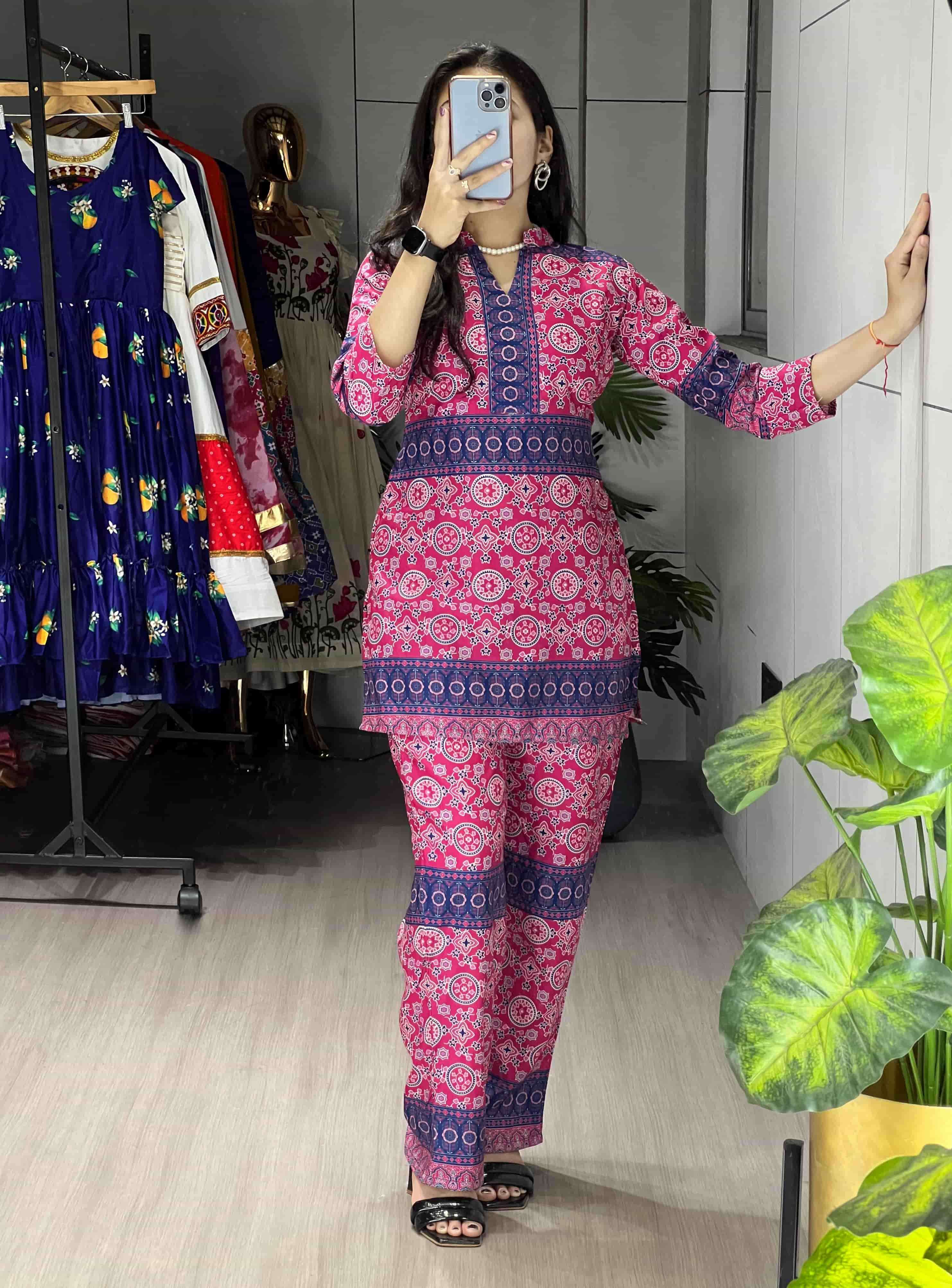 5001 COLOUR BY ASLIWHOLESALE DESIGNER PURE RAYON PRINTED CO-ORD SET-00135