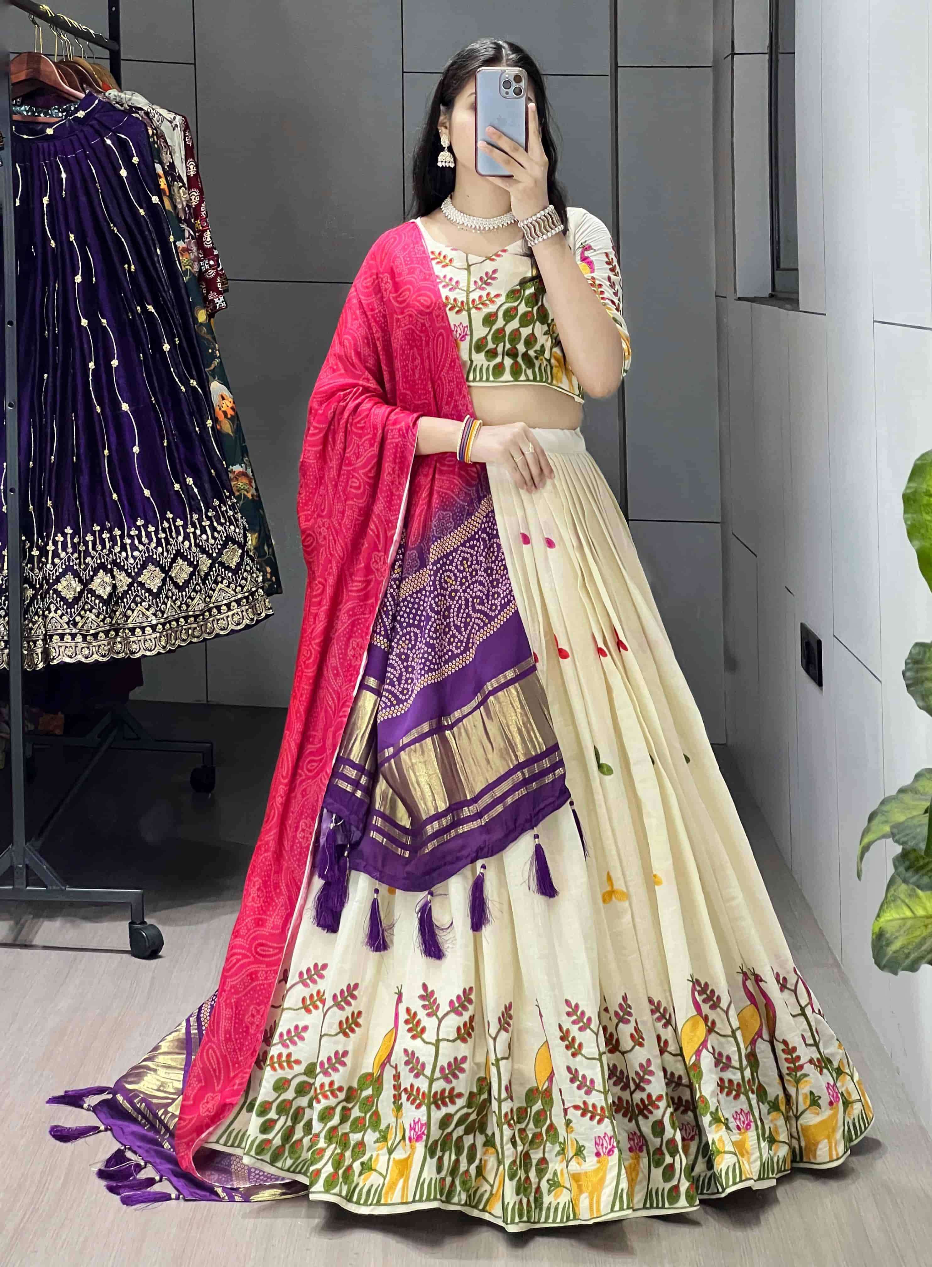 8211 COLOUR BY ASLIWHOLESALE DESIGNER PURE COTTON LEHENGAS-00135