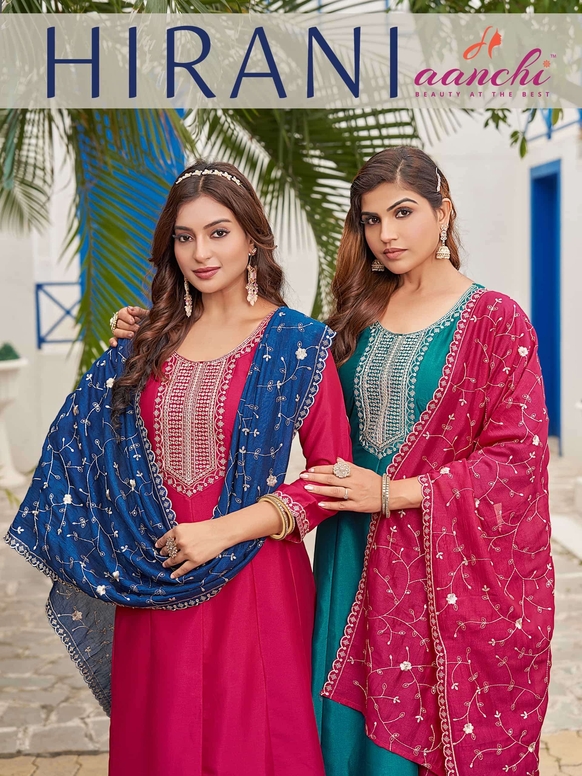 AANCHI HIRANI PURE RAPIDO SILK EMBROIDERY DRESSES-00286