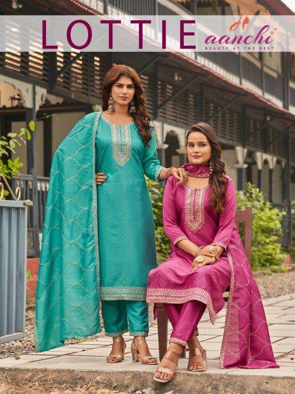 AANCHI LOTTLE PURE SILK EMBROIDERY DRESSES-00286
