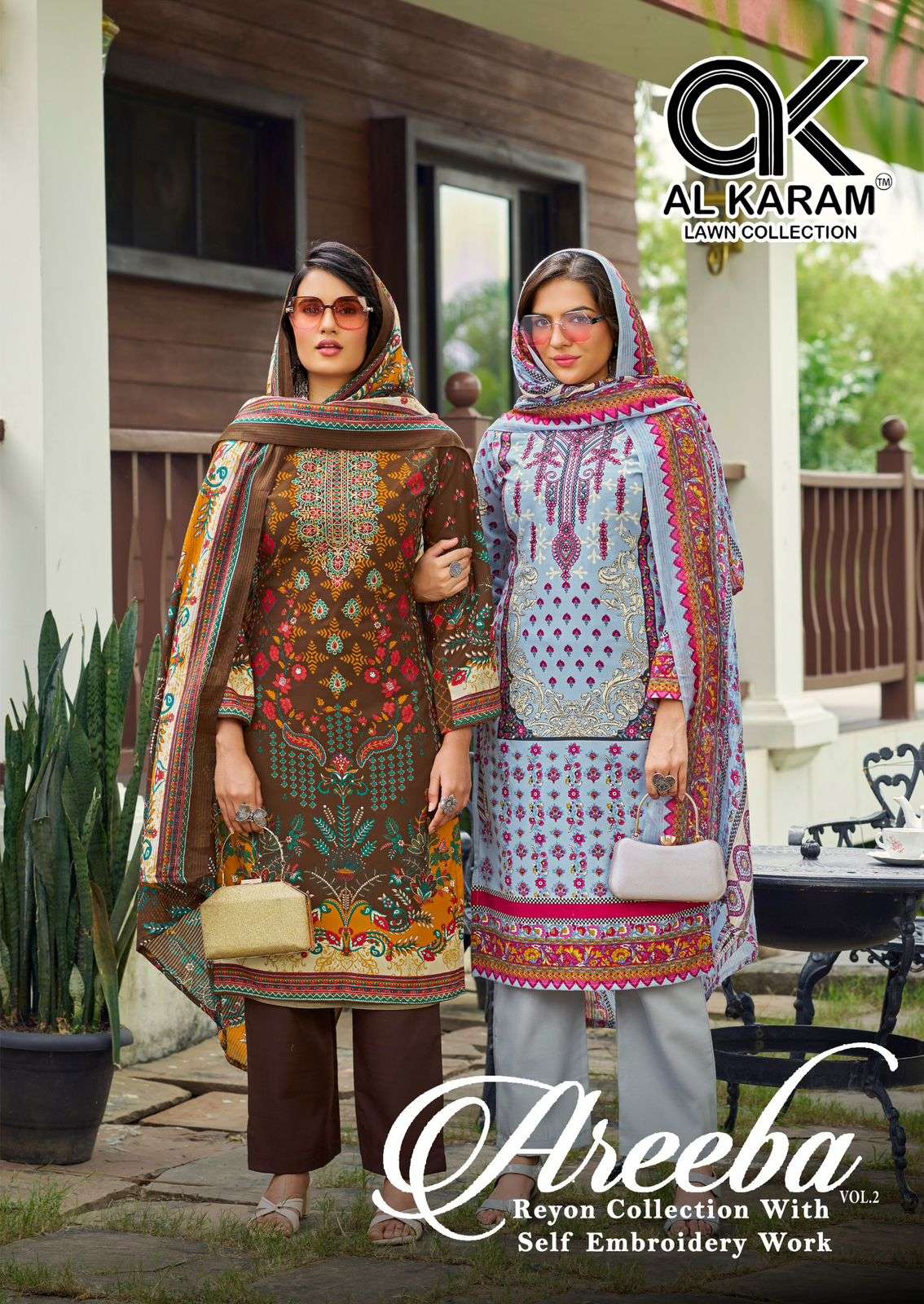 AL KARAM AREEBA VOL-02 2001 TO 2006 SERIES PURE RAYON COTTON PAKISTANI DRESSES-00062