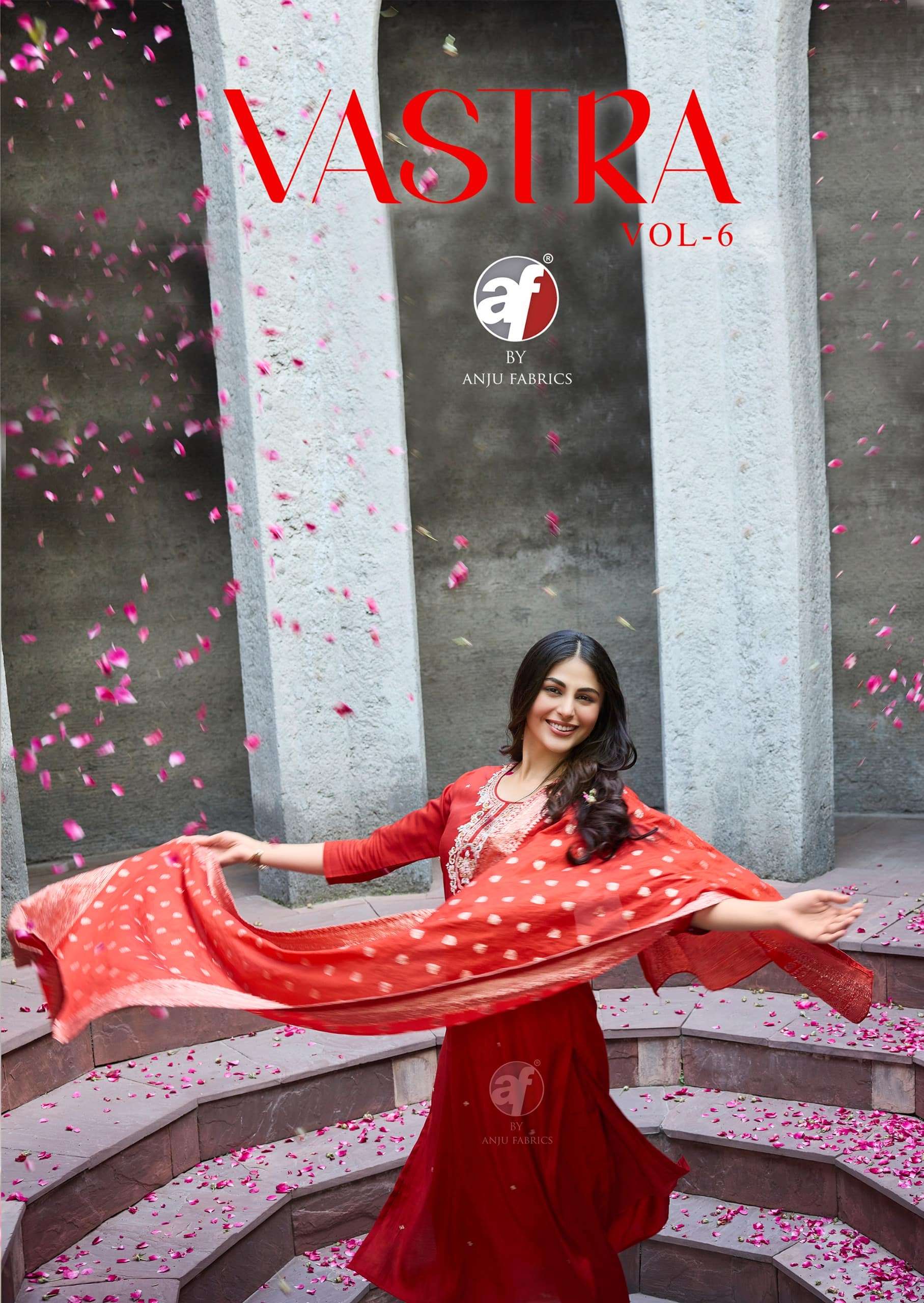 ANJU FABRIC VASTRA VOL-06 5001 TO 5006 SEIRES PURE MODAL SILK DRESSES-000140