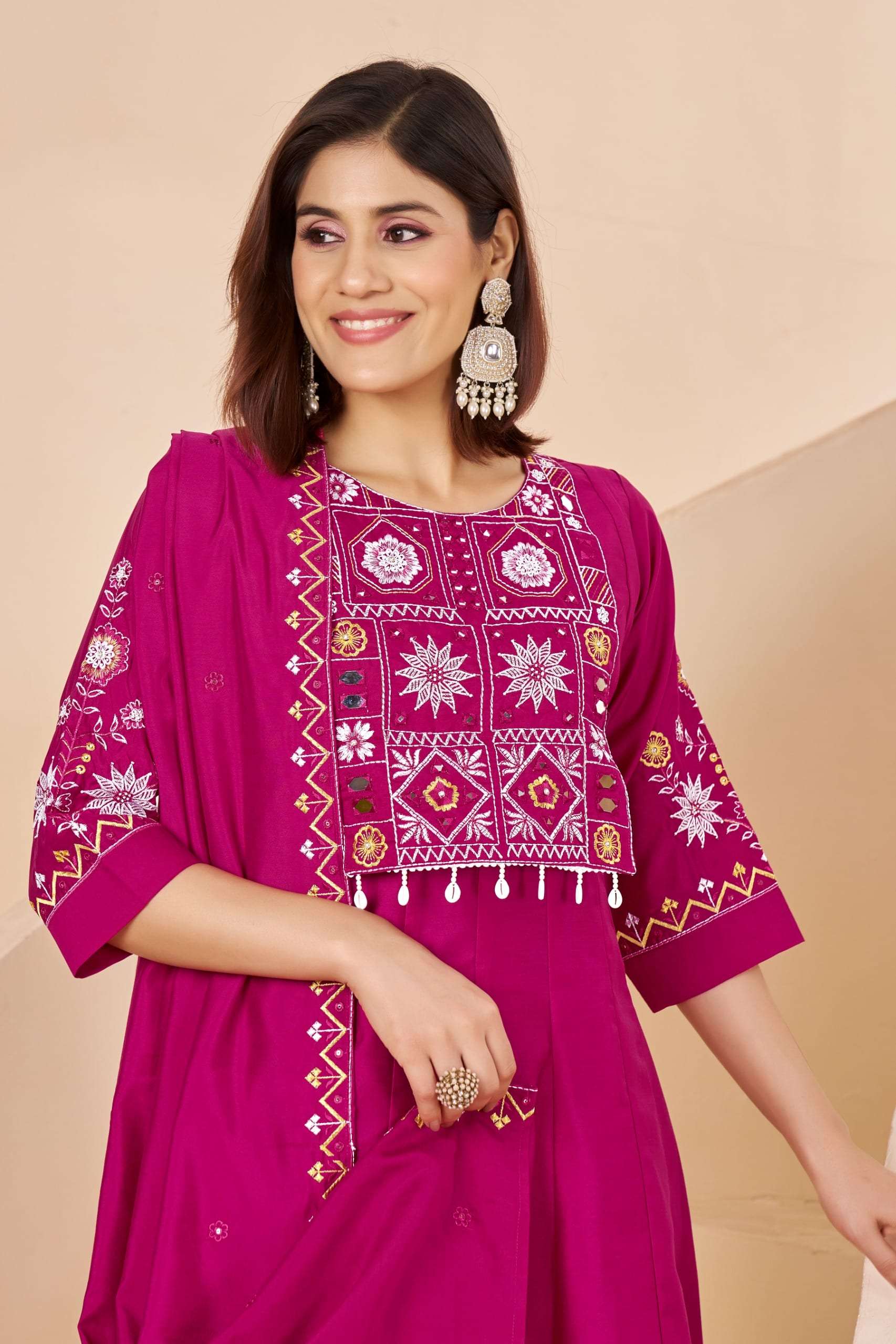 APSARA VOL-1 BY ASLIWHOLESALE DESIGNER PURE ROMAN SILK EMBROIDERY DRESSES-00401