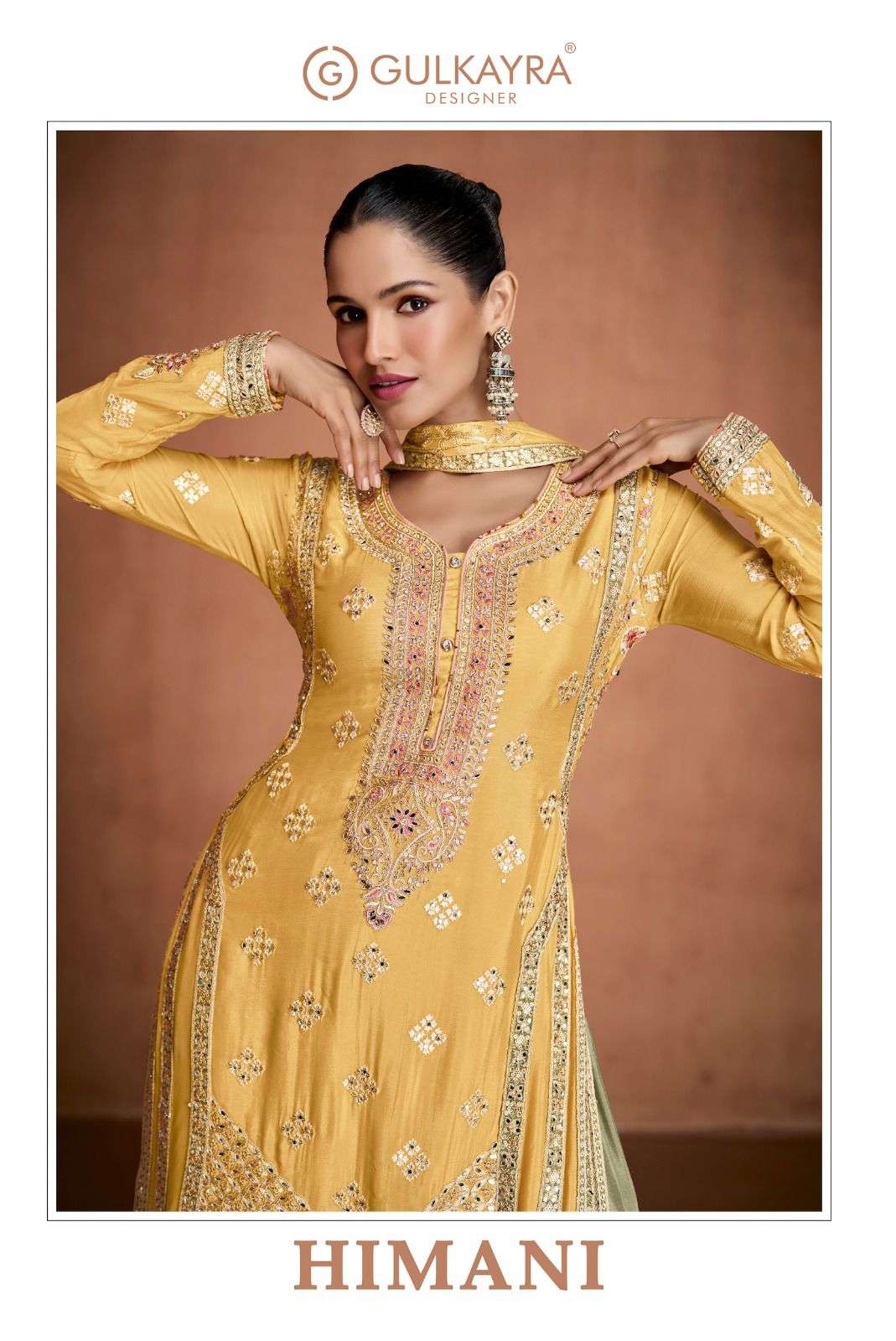 GULKAYRA HIMANI 7529-A TO 7529-C SERIES PURE CHINON EMBROIDERY DRESSES-00150