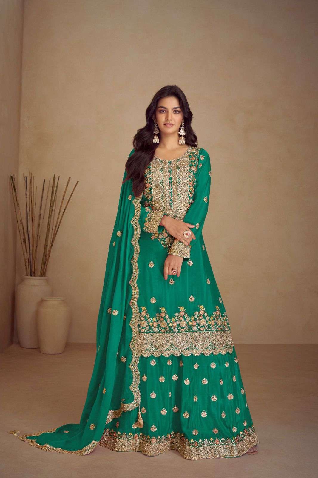 GULKAYRA NAVYA 7489-C TO 7489-D SERIES PURE CHINON DRESSES-00150