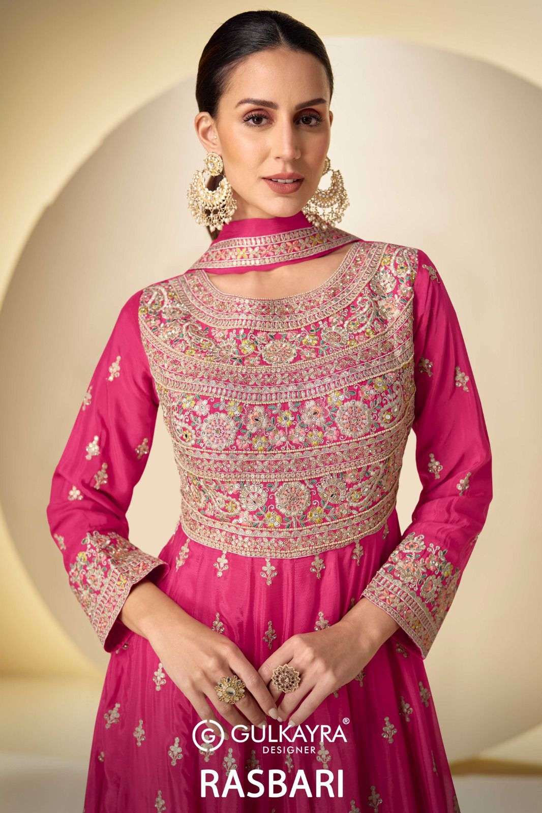 GULKAYRA RASBARI 7626-A TO 7626-C SEIRES PURE CHINON DRESSES-00150