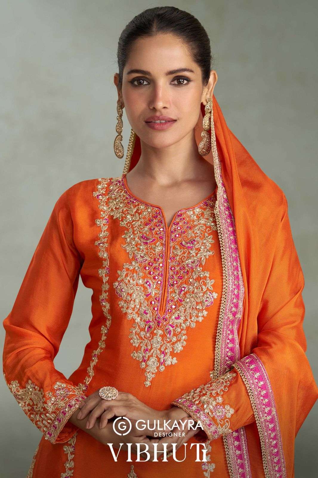 GULKAYRA VIBHUTI 7628-A TO 7628-D SERIES PURE CHINON EMBROIDERY DRESSES-00150