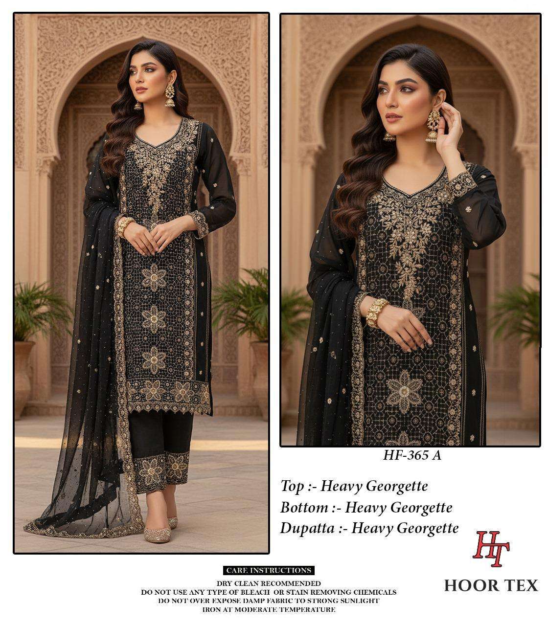 HOOR TEX HF-365 A TO D SERIES PURE GEORGETTE PAKISTANI DRESSES-00020