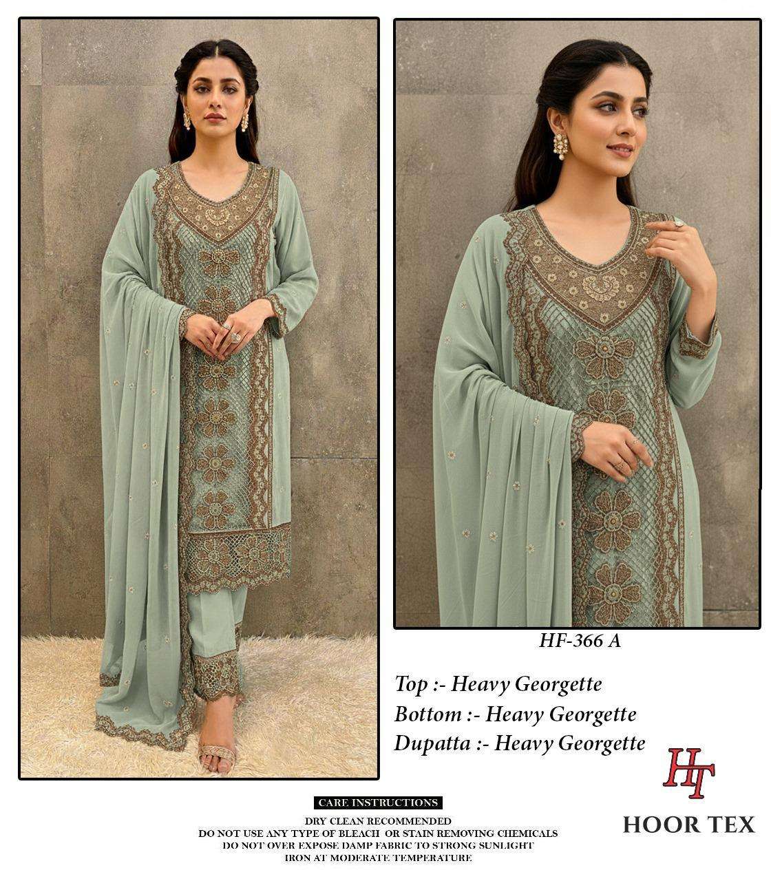 HOOR TEX HF-366 A TO D SERIES PURE GEORGETTE PAKISTANI DRESSES-00020