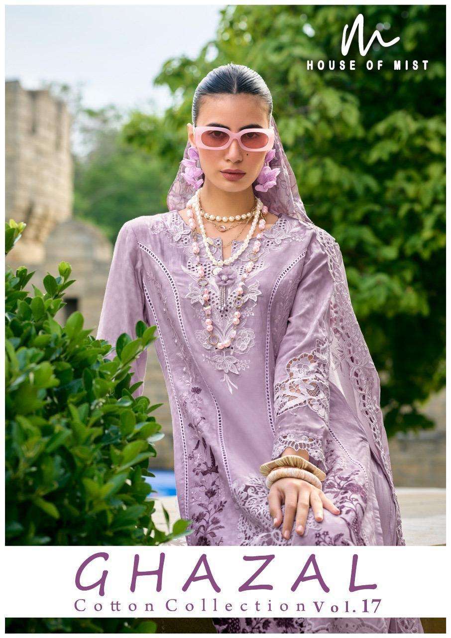 HOUSE OF MIST GHAZAL VOL-17 161 TO 166 SERIES PURE COTTON PRINTED PAKISTANI DRESSES-00062