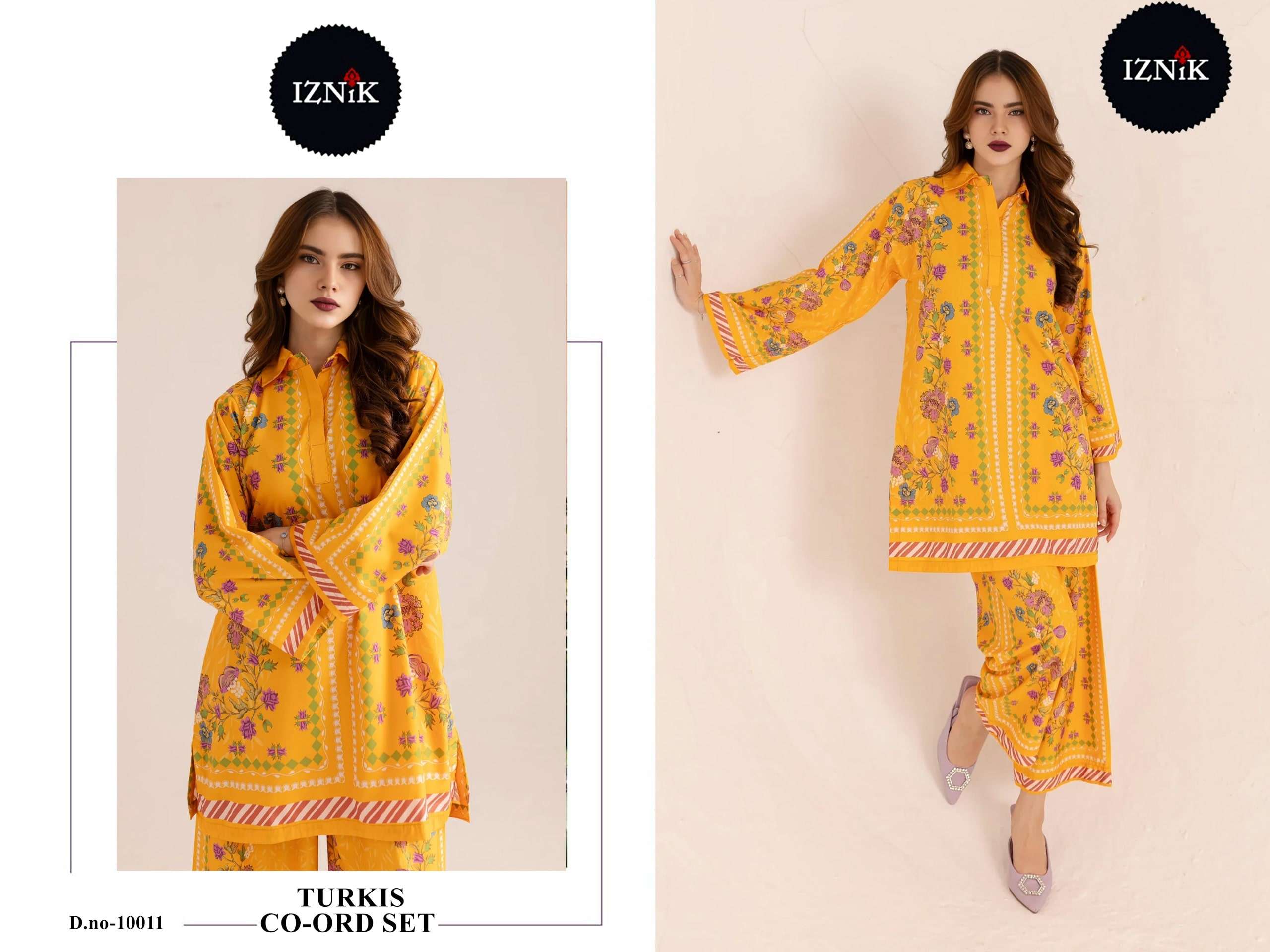 IZNIK TURKISH CO-ORD SET VOL-04 PURE LAWN PRINTED CO-ORD SET-00011