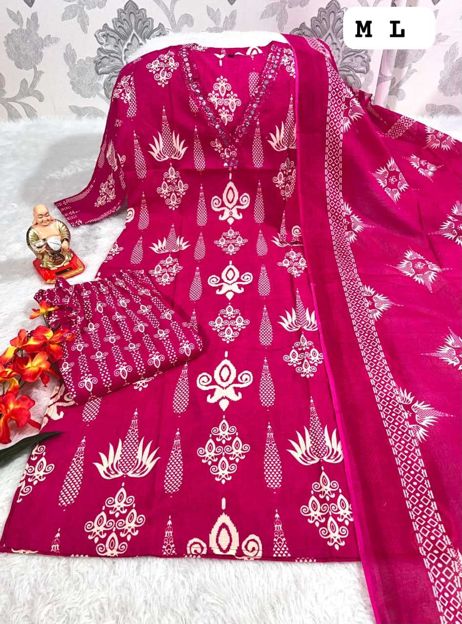 JYOTI VOL-323 BY ASLIWHOLESALE DESIGNER PURE MULL COTTON EMBRIDERY DRESSES-00233