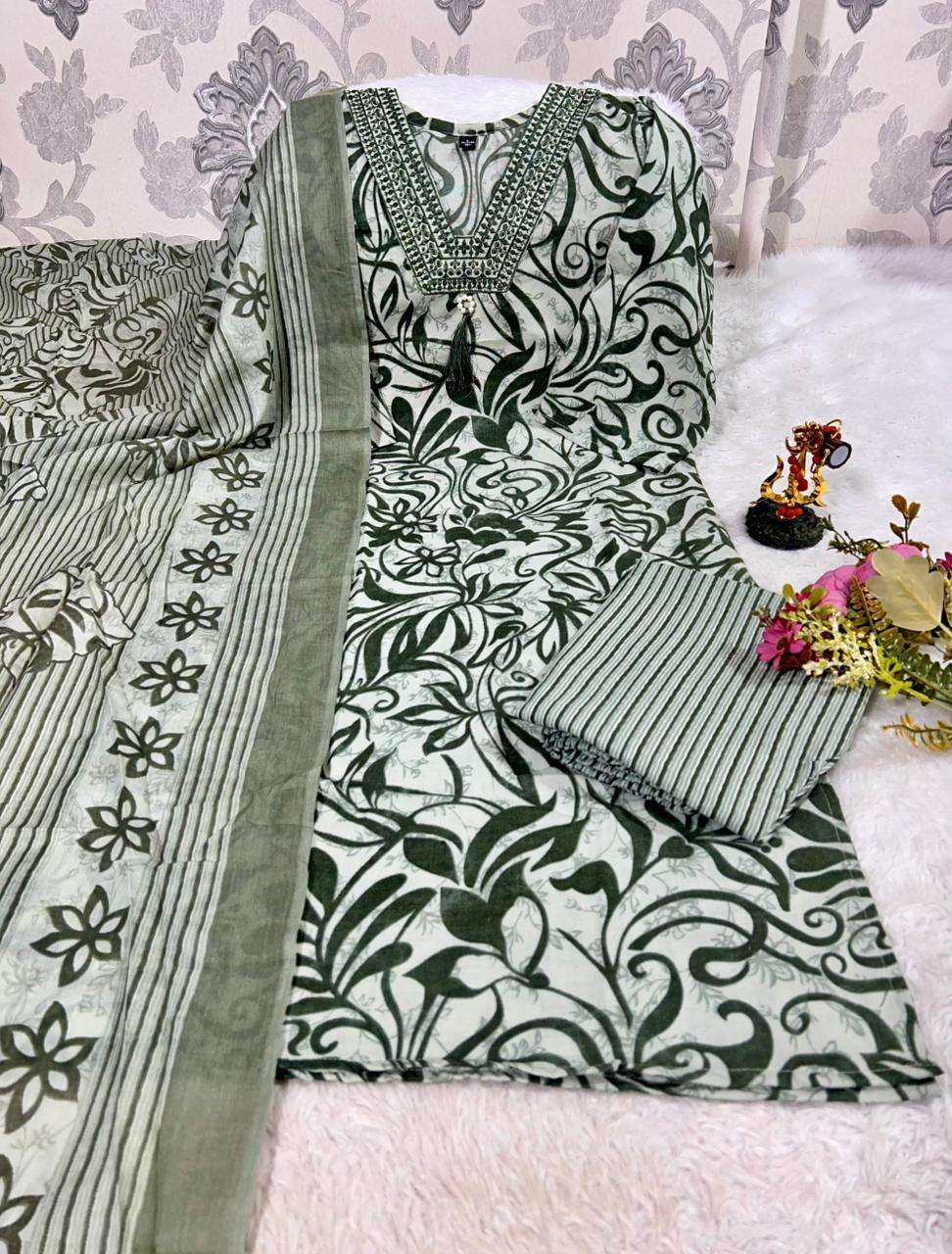JYOTI VOL-328 BY ASLIWHOLESALE DESIGNER PURE COTTON EMBROIDERY DRESSES-00233