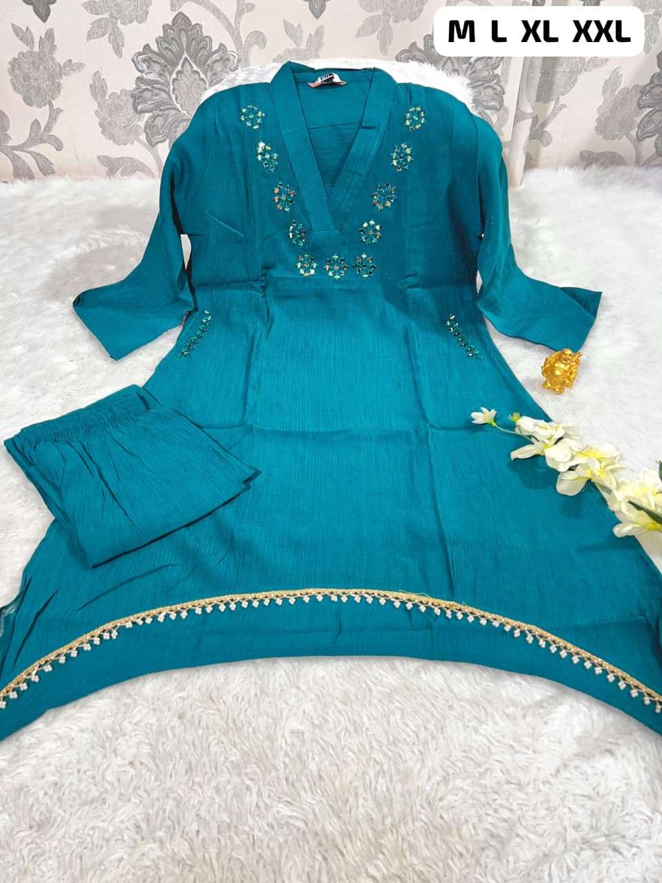 JYOTI VOL-330 BY ASLIWHOLESALE DESIGNER PURE CHINON EMBROIDERY DRESSES-00233