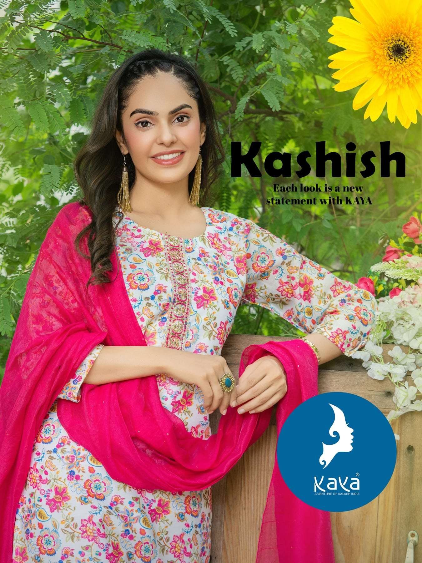 KAYA KASHISH 01 TO 06 SERIES PURE CHANDERI EMBROIDERY DRESSES-00014