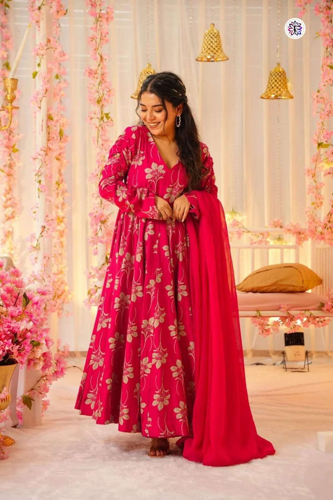KF-5022 BY ASLIWHOLESALE DESIGNER PURE VOTIKAL PRINTED DRESSES-00096