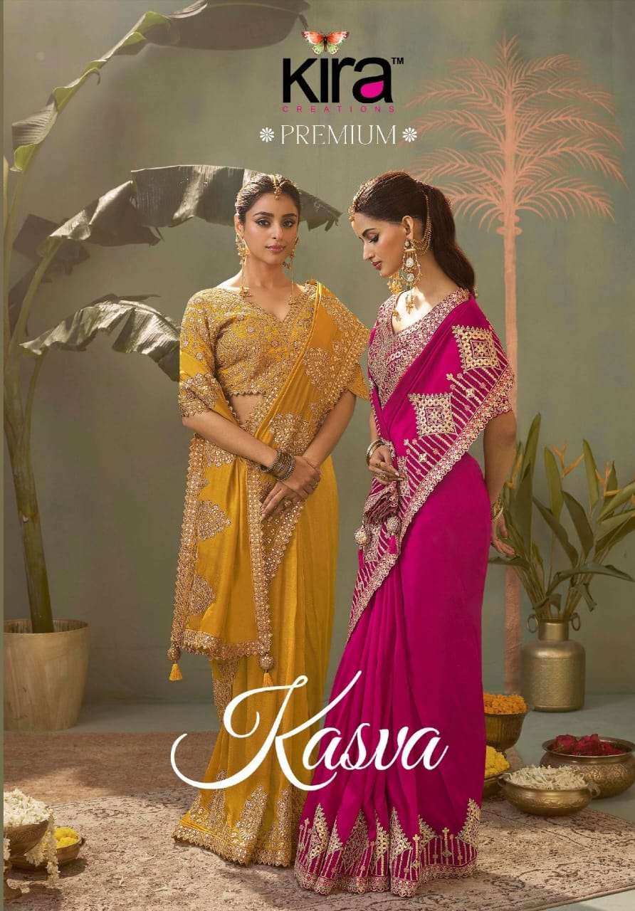 KIRA KASVA SILK 8101 TO 8106 SERIES PURE SILK EMBROIDERY SAREES-00004