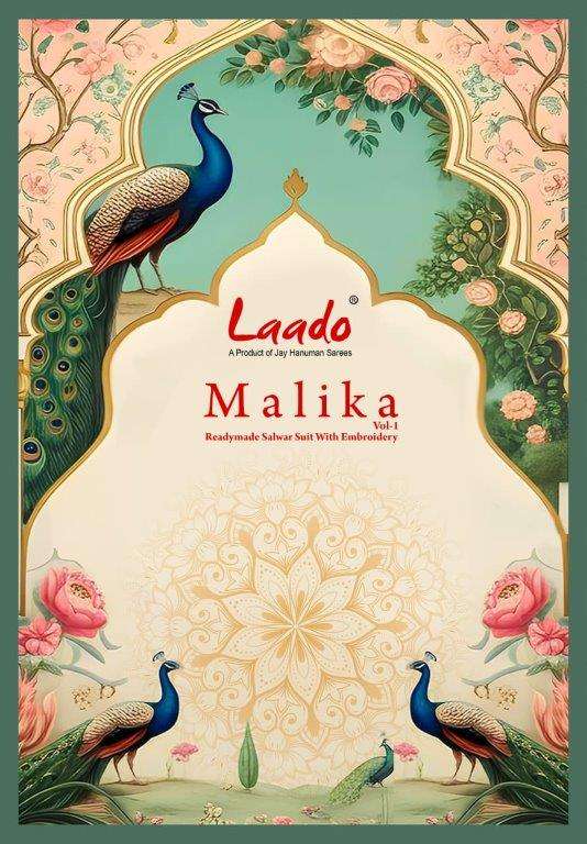 LAADO MALIKA VOL-01 1001 TO 1010 SERIES PURE COTTON PRINTED EMBROIDERY DRESSES-00015