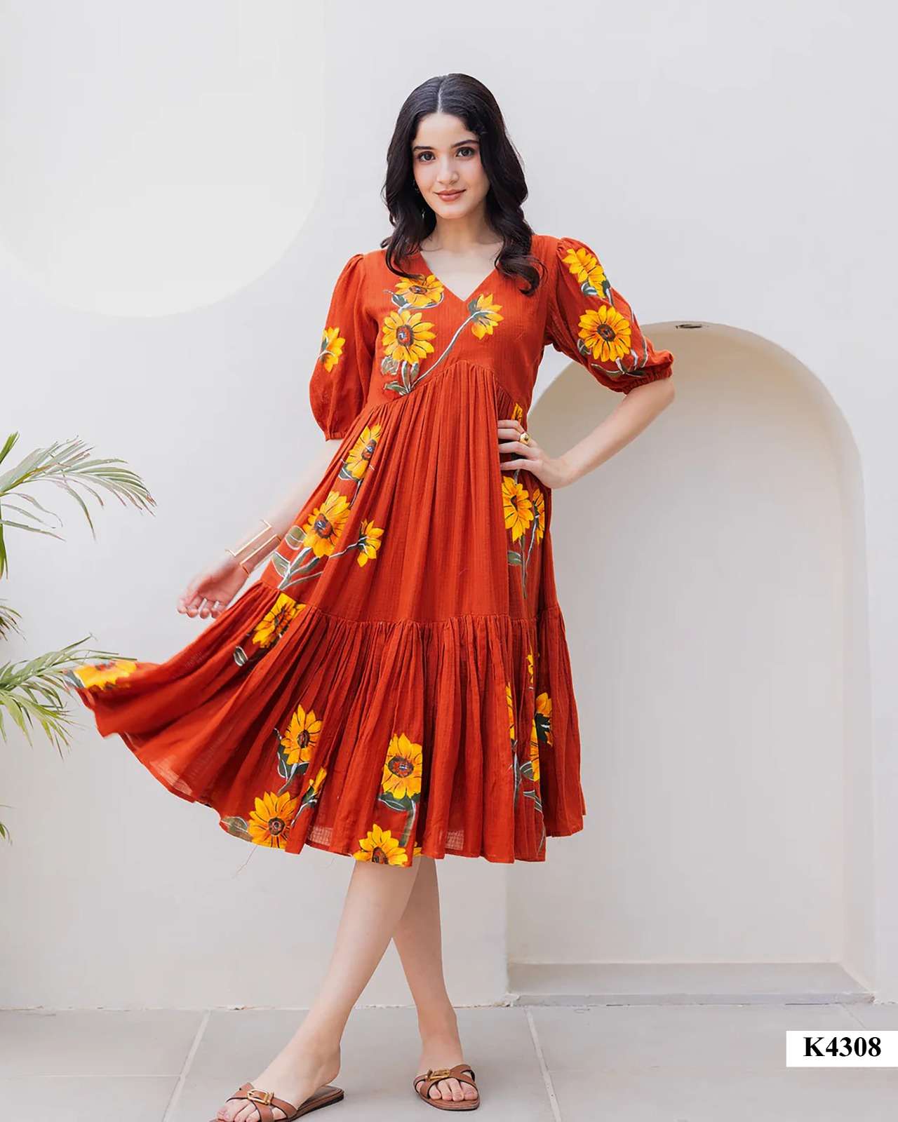 MAHOTSAV EVALINA K4304 TO K4309 PURE KOTA CHECKS PRINTED TUNICS-00276