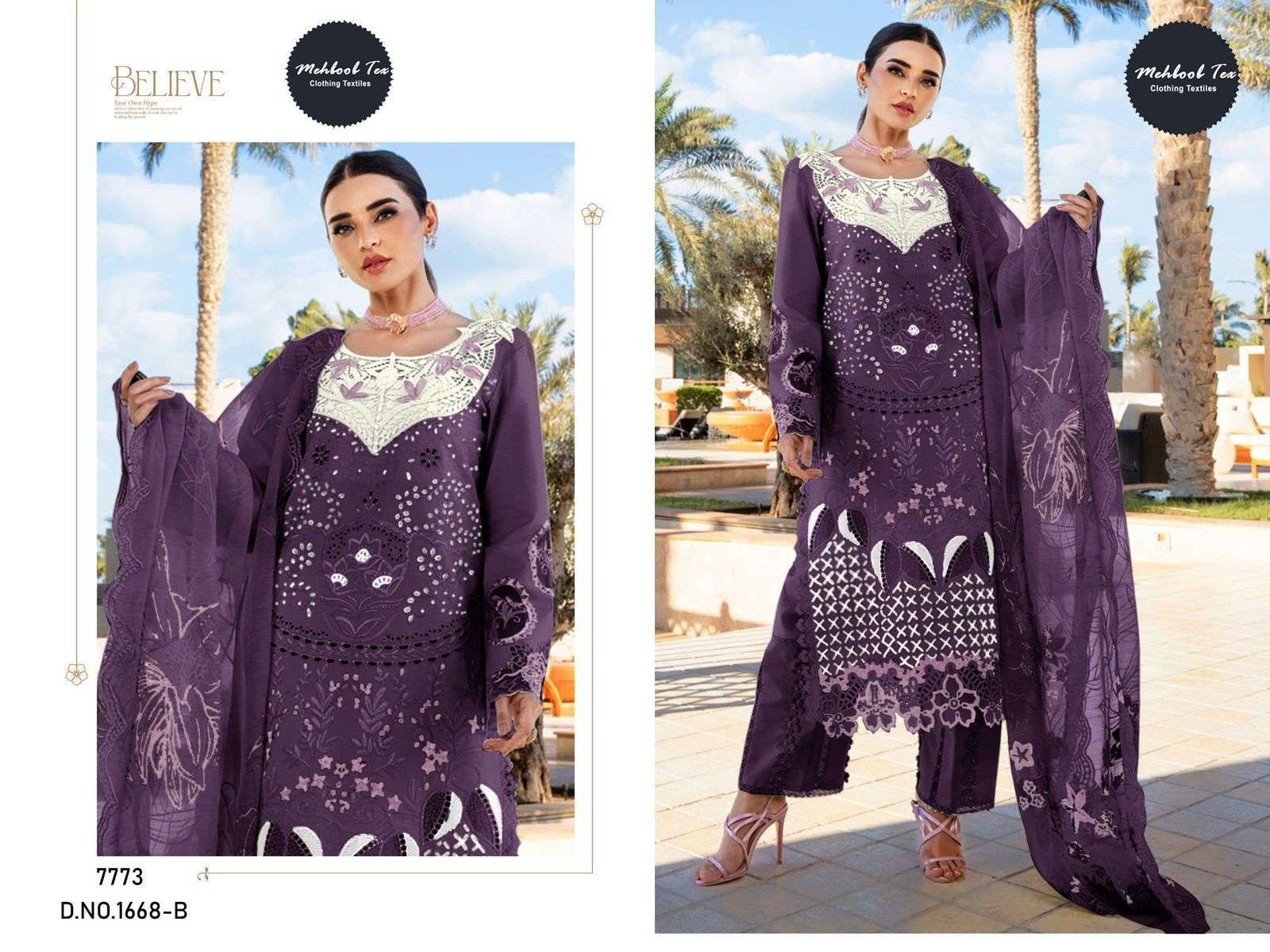 MEHBOOB TEX 1568 PURE LAWN EMBROIDERY PAKISTANI DRESS-00071